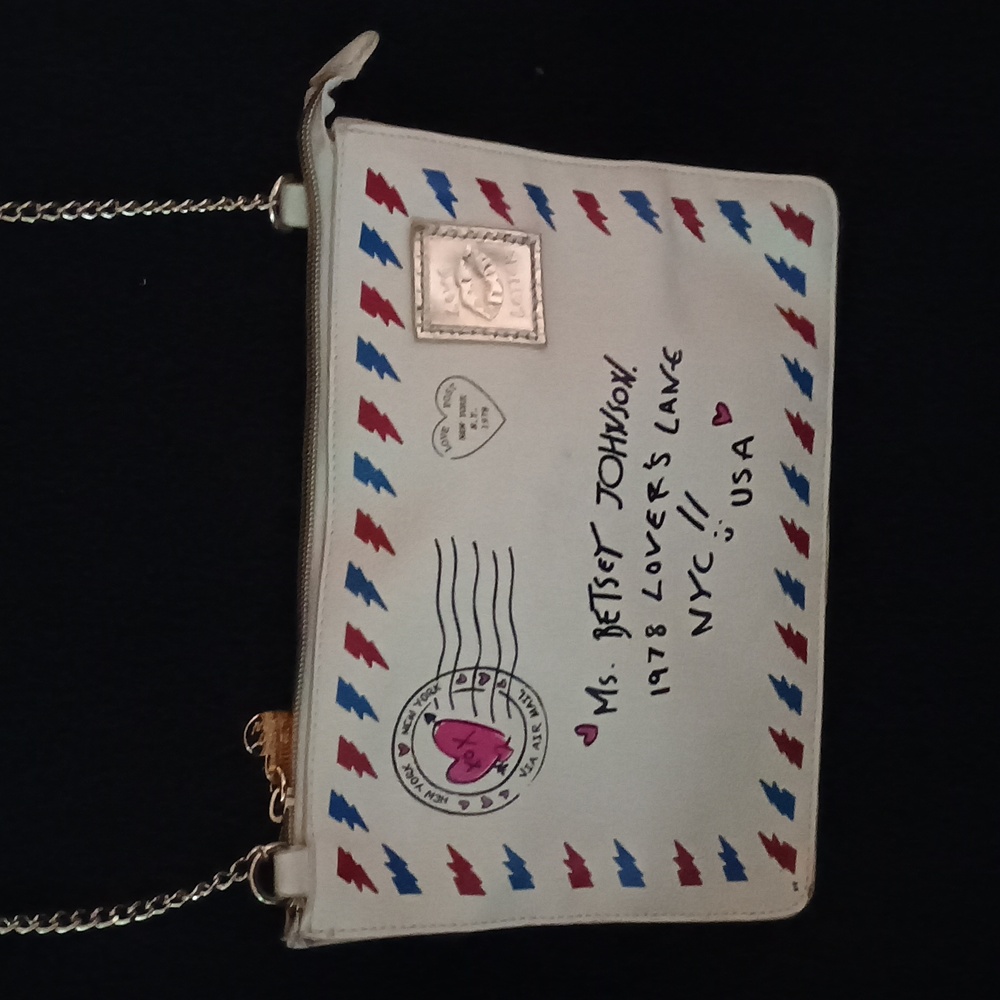 Betsy Johnson Love Letter S.W.A.K. Cross body Handbag Purse